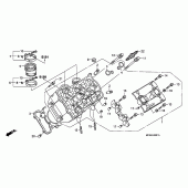 Схема вузла: Left головка циліндра для Honda ST1300 Pan-European