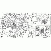 Схема узла: Электрооборудование для Honda GL1800 Gold Wing