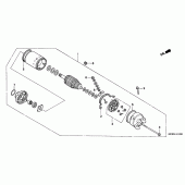 Схема узла: Стартер электрический для Honda XL650 Transalp