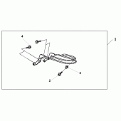 Схема вузла: Chrome front mudguard rail для Honda VT1100 Shadow Sabre