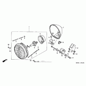Схема узла: Фара для Honda VT600 Shadow VLX Deluxe