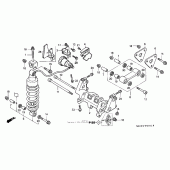 Схема вузла: Зад. амортизатор (abs) для Honda VFR800 Interceptor