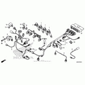 Схема вузла: Sub harness (2) для Honda CBR1000 CBR1000RR (ABS) Fireblade