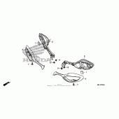 Схема вузла: Back mirror для Honda CBR1000 CBR1000RR (ABS) Fireblade