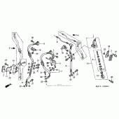 Схема вузла: Second master cylinder для Honda CBR1100XX Blackbird