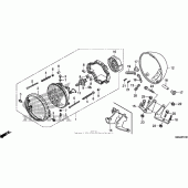 Схема узла: Headlight (2) для Honda VT750 Shadow Phantom