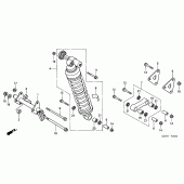 Схема вузла: Задня підвіска для Honda XL1000V Varadero