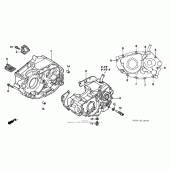 Схема узла: Картер двигателя для Honda XR250