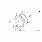 Схема узла: Clutch cover для Honda GL1800 Gold Wing
