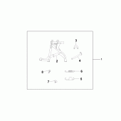 Схема вузла: Stand main assy для Honda CBF500