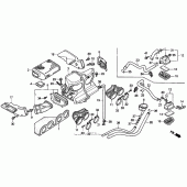 Схема узла: Воздушный фильтр для Honda CBR1000 CBR1000F Hurricane