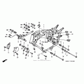 Схема вузла: Рама для Honda VT1100 Shadow Sabre