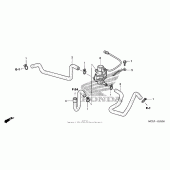 Схема узла: Система вентиляция картера для Honda ST1300 Pan-European Police
