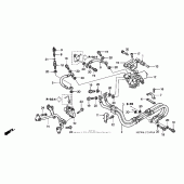 Схема вузла: Задній гальмівний шланг (abs) для Honda VFR800 Interceptor