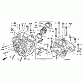 Схема вузла: Головка циліндра для Honda XR650