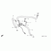 Схема вузла: Система вентиляція картера для Honda CBR600 CBR600F