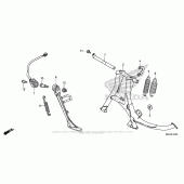 Схема вузла: Підставка для Honda CB1100