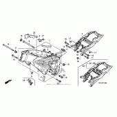 Схема вузла: Рама для Honda CBR1000 CBR1000RR Fireblade