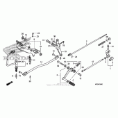 Схема узла: Педаль(Лапка) для Honda VT750 Shadow Phantom
