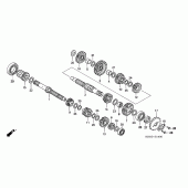 Схема узла: Трансмиссия для Honda XR125