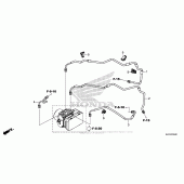 Схема вузла: Brake Pipe для Honda CRF250