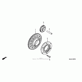 Схема узла: Привод стартера для Honda CBR900RR CBR954RR Fireblade