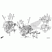Схема узла: Crankcase (2) для Honda VT750 Shadow RS