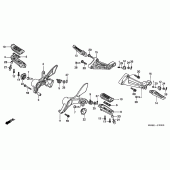 Схема вузла: Підніжки для Honda VTR1000 Firestorm