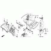 Схема вузла: Паливний бак для Honda XR650