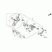 Схема вузла: Задній гальмівний супорт для Honda CRF150 CRF150RB