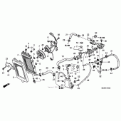 Схема вузла: Радіатор для Honda VTX1300