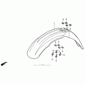 Схема узла: Переднее крыло для Honda CR250