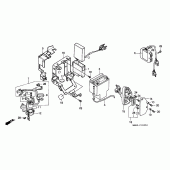 Схема вузла: Battery / regulator для Honda VT1100 Shadow