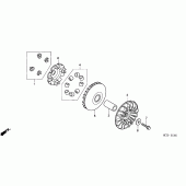 Схема вузла: Drive face для Honda FJS600 Silver Wing