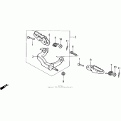 Схема вузла: Підніжки для Honda XR600