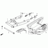 Схема вузла: Задній важіль (Маятник) для Honda CBR125