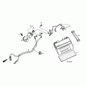 Схема вузла: Акумулятор для Honda CBR600