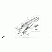 Схема вузла: Заднє крило для Honda CRF250 CRF250R