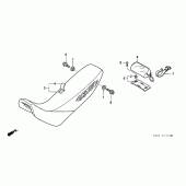 Схема вузла: Сидіння для Honda XR250