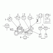 Схема узла: Наклейки (GL1500SEP/SER/SES/SET) для Honda GL1500 Gold Wing Special Edition