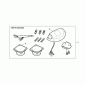 Схема узла: Задний динамик для Honda GL1500 Gold Wing Special Edition