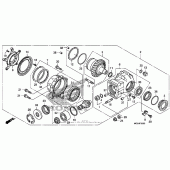 Схема вузла: Final driven gear для Honda VFR1200 VFR