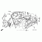 Схема вузла: Lower cowl (02- 05) для Honda RVT1000R RVT RC51