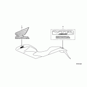 Схема узла: Label read the manual для Honda VTR250 VTR