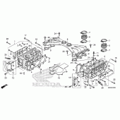 Схема вузла: Головка циліндра для Honda GL1800 Gold Wing Valkyrie