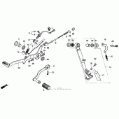 Схема вузла: Лапка гальма для Honda NX250