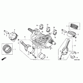 Схема узла: Коленчатый вал & Поршень для Honda VFR1200 VFR