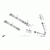 Схема вузла: Шток & Клапан для Honda CB900 919