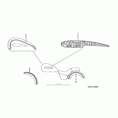 Схема вузла: Stripes для Honda VT1100 Shadow Aero