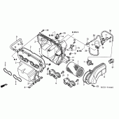 Схема вузла: Повітряний фільтр для Honda CB900 Hornet